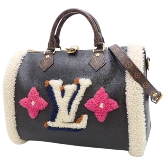 Louis Vuitton Teddy Speedy Bandouliere 30 Handbag Black - Picture 1 of 7